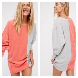 Free People‎ Coloring In Sweatshirt Dress L Poppi